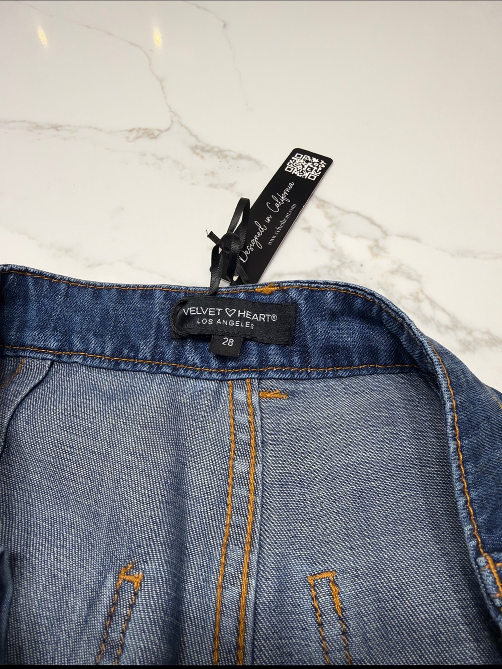 Velvet Heart Wide Leg Jeans in Blue Wash - Picture 7 of 16